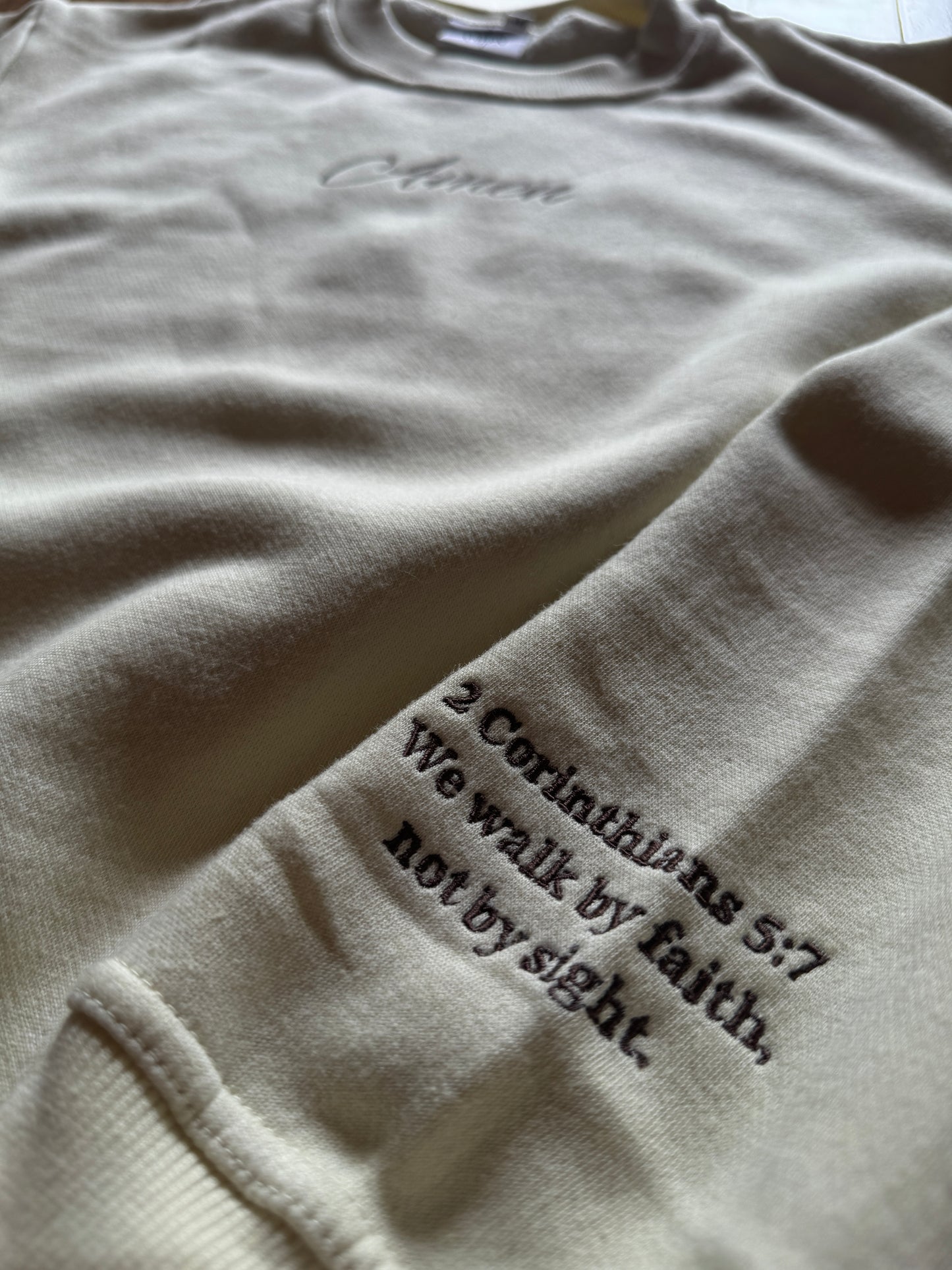 Defective Amen Crewneck (cream)