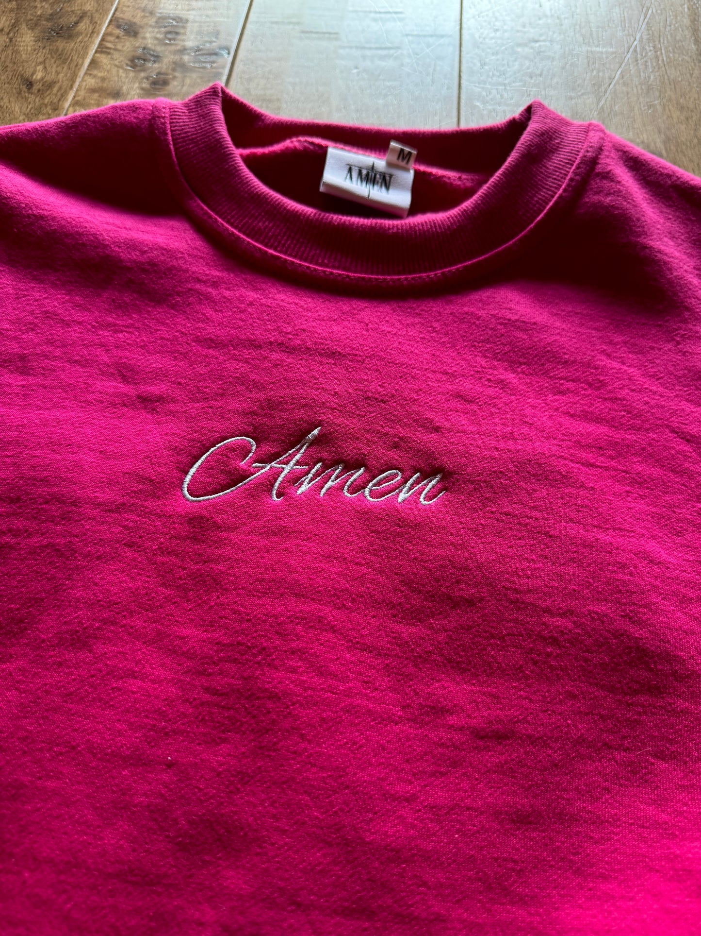 Amen crewneck (Raspberry)