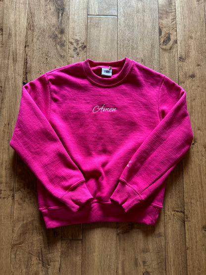 Amen crewneck (Raspberry)