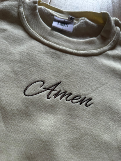 Amen crewneck (cream)