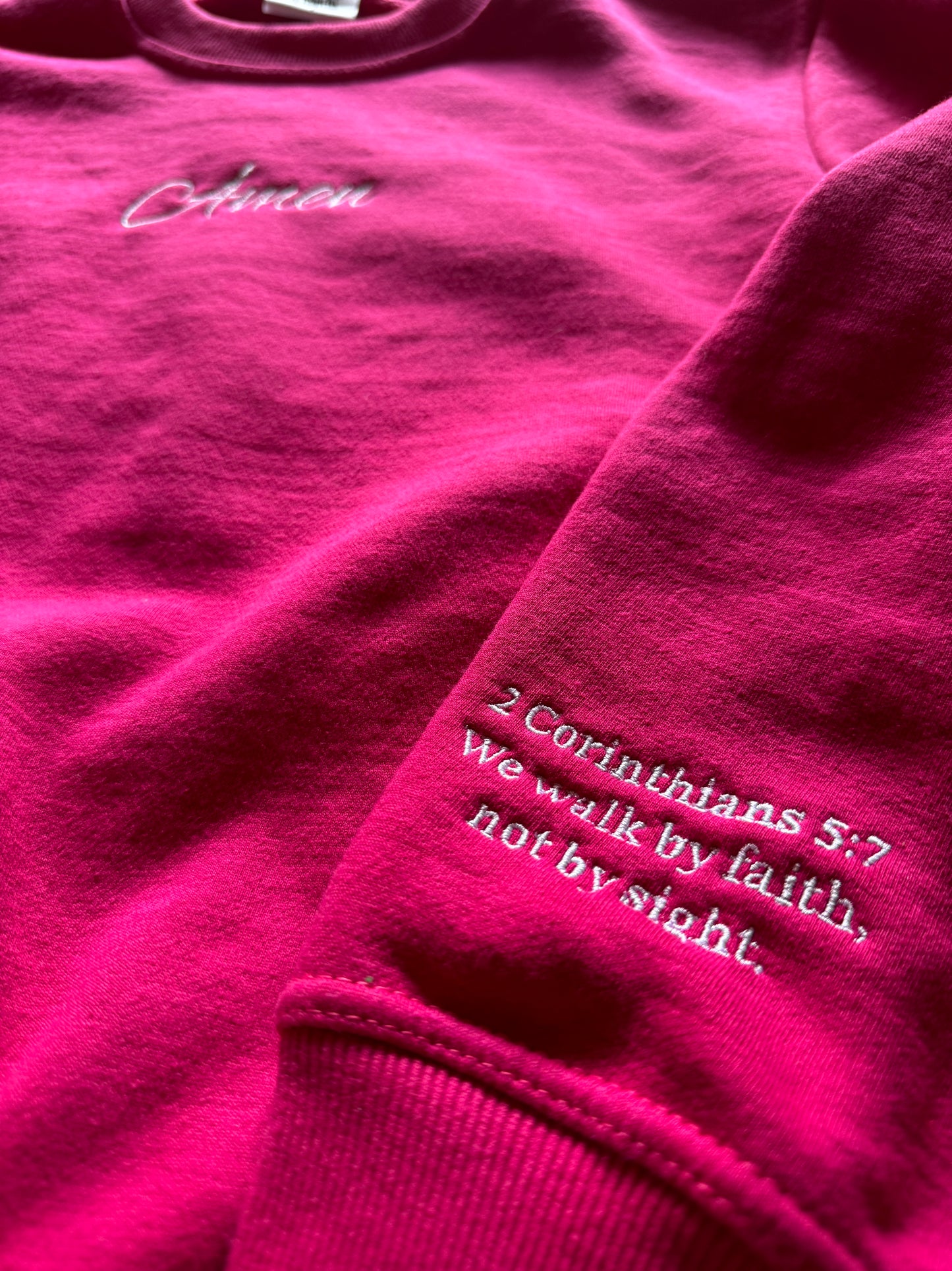 Amen crewneck (Raspberry)